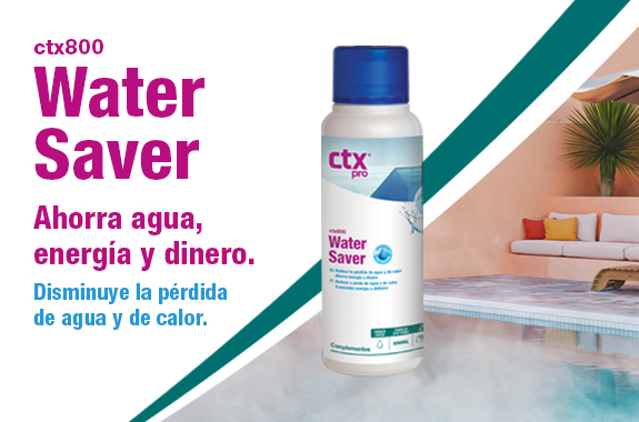 Cobertor Solar Líquido Water Saver CTX-800
• Reduce y previene la evaporación
• Reduce la pérdida de agua
• Reduce las pérdidas de calor
• Ahorra energía y dinero