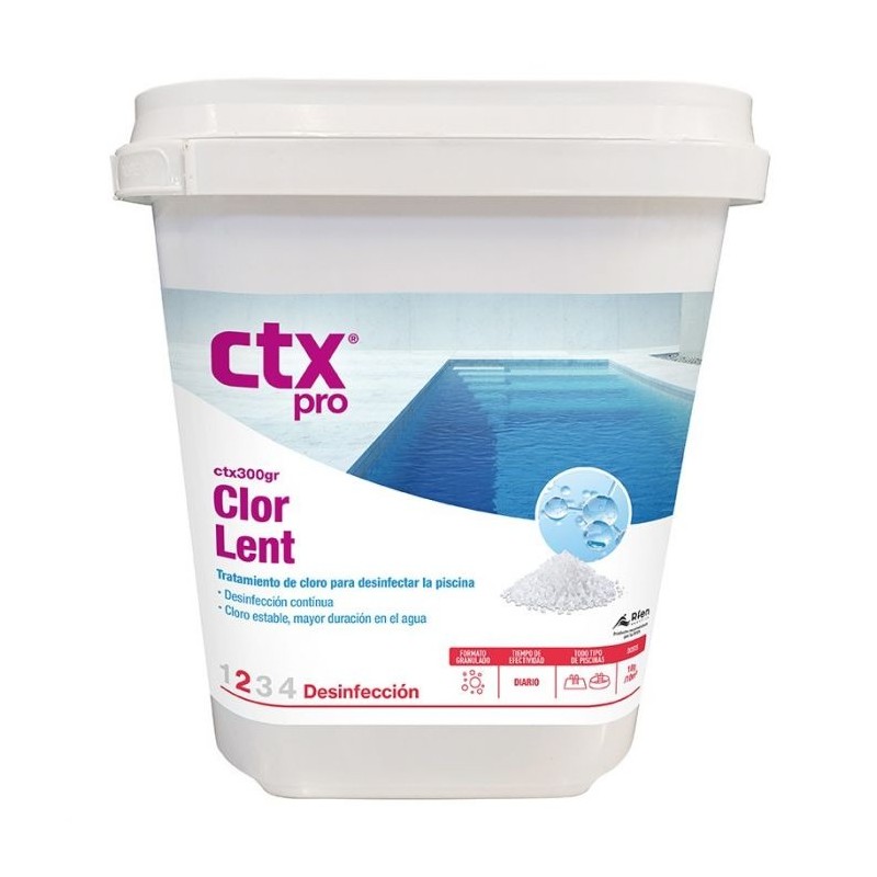 Producto quimico para piscina Cloro Lento de CTX Pro