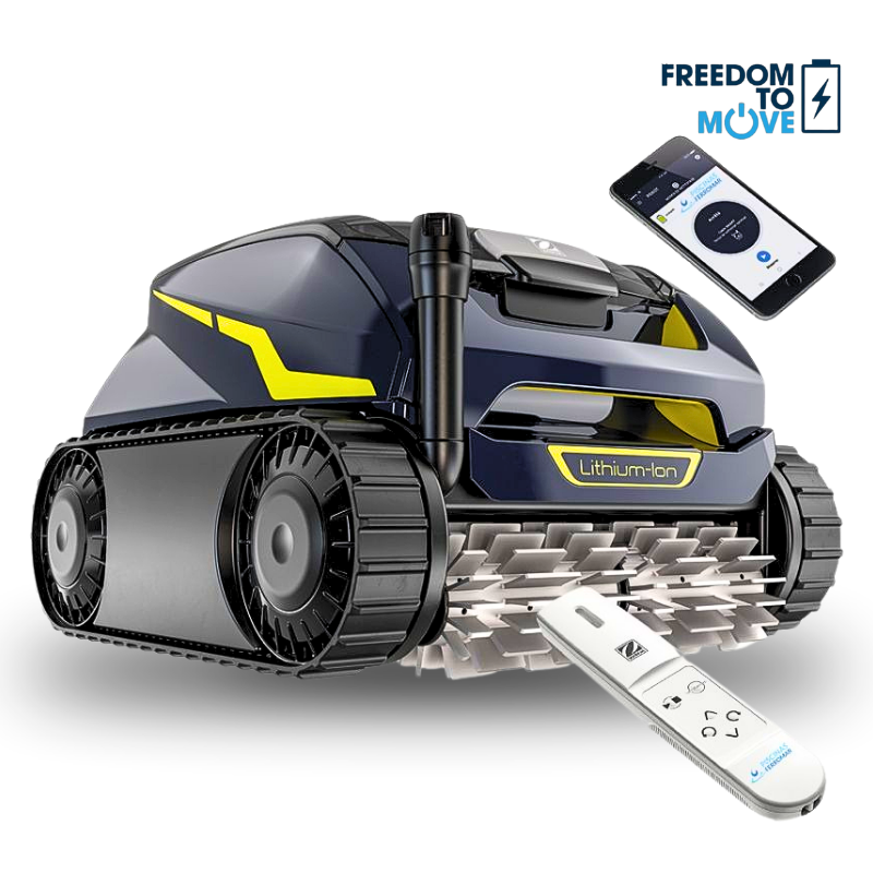 El FreeRider RF 5600 IQ de Zodiac. Robot sin cable de limpieza de piscina